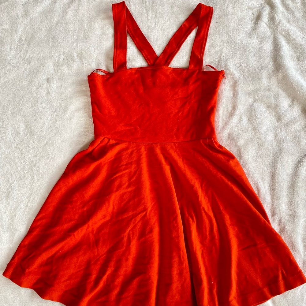 Bright Red Strappy Dress